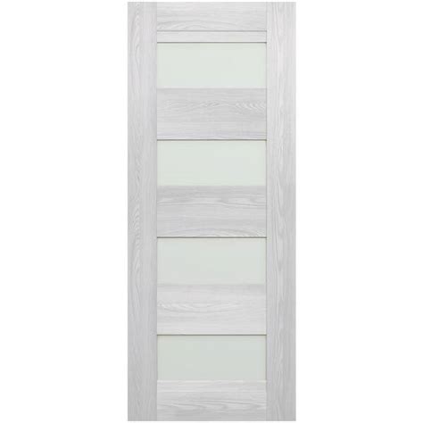 Belldinni Vona 07 08 24 In X 80 In No Bore 4 Lite Frosted Glass Composite Ribeira Ash