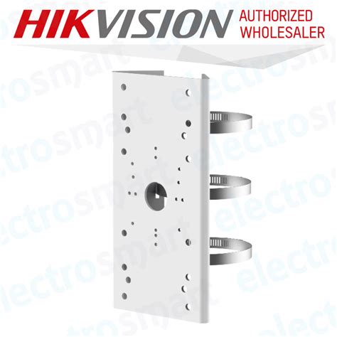 Ds Zj Sus Hikvision White Vertical Pole Mount