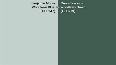 Benjamin Moore Woodlawn Blue Hc Vs Dunn Edwards Woodlawn Green