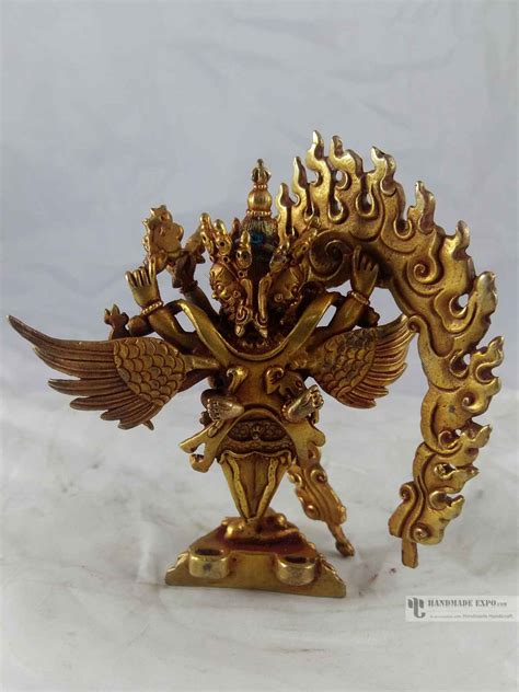 Statue Of Vajrakilaya Dorje Phurba Phurba Full Gold Plated Fine