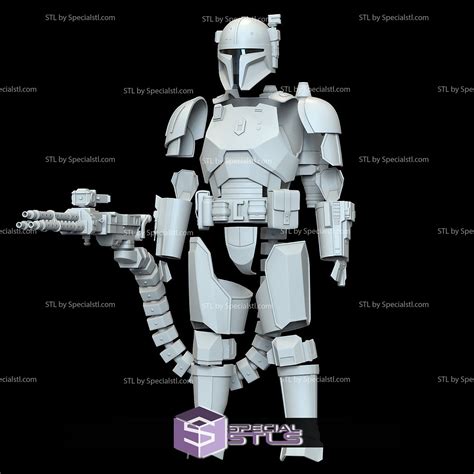 Cosplay STL Files Heavy Infantry Mandalorian Paz Vizla Armor Set