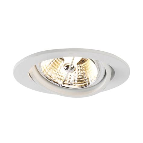 Modern Recessed Spot White Tiltable AR70 Cisco Lampandlight