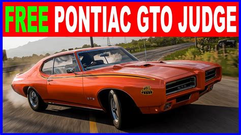 Forza Horizon How To Get Pontiac Gto Judge For Free Youtube