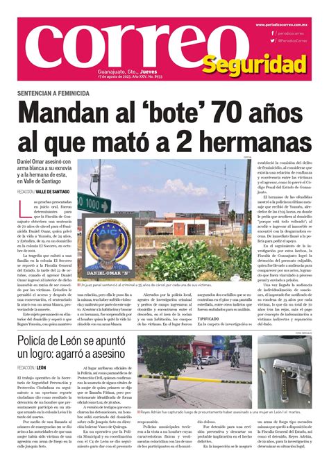 Edición impresa Periódico Correo