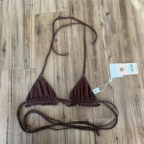 Tiger Mist Triangle Nikki Bikini Top Brand New With Depop