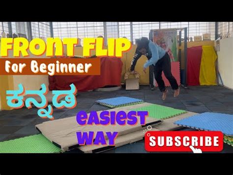 How To Do Front Flip In Easy Way To Flips Tutorial Flips