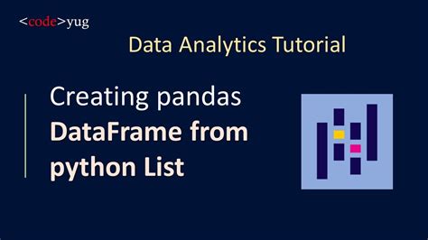 Creating Dataframe From List Pandas Tutorial For Beginners In Hindi