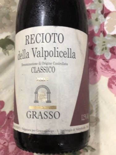 Grasso Recioto Della Valpolicella Classico Vivino US