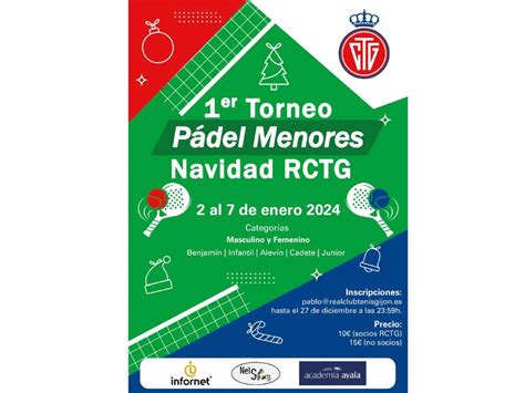 Primer Torneo Pádel Navidad RCTG Real Club Tenis Gijón