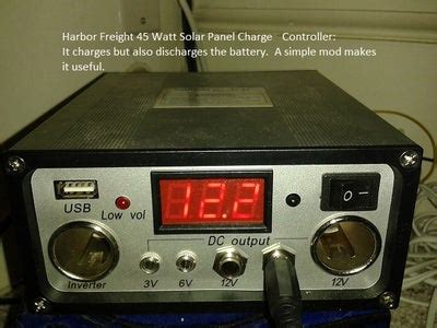 Make the Harbor Freight 45W Solar Panel Charge Controller Useful With a Simple Mod. - Instructables