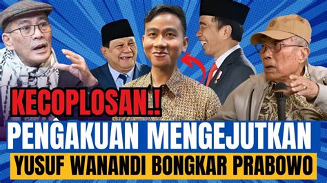 Kecoplosan Pengakuan Mengejutkan Yusuf Wanandi Bongkar Tentang