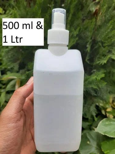 Spray Pump White HDPE Sanitizer Bottle With Flip Top Cap 100 Ml At Rs