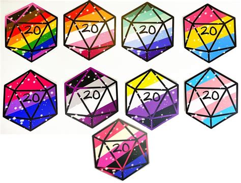 Dnd Pride Flag D Stickers Etsy Pride Flags Queer Pride Flag