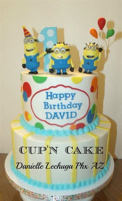 Despicable Me Minions Birthday Cake Decorated Cake By CakesDecor