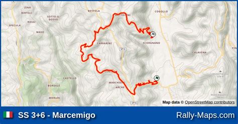 Ss Marcemigo Stage Map Rally Due Valli Cira Rally