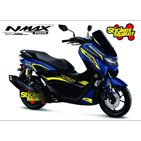 Jual Cod Stiker Cutting Bodi Yamaha Nmax New Striping Bodi