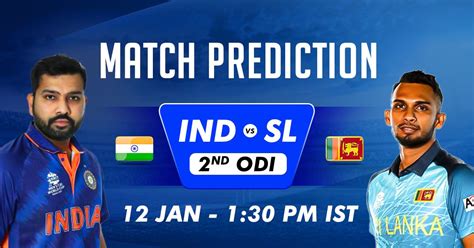 Ind Vs Sl Nd Odi Match Prediction Betting Odds Toss Prediction