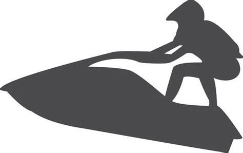 Stand Up Jet Ski Silhouette