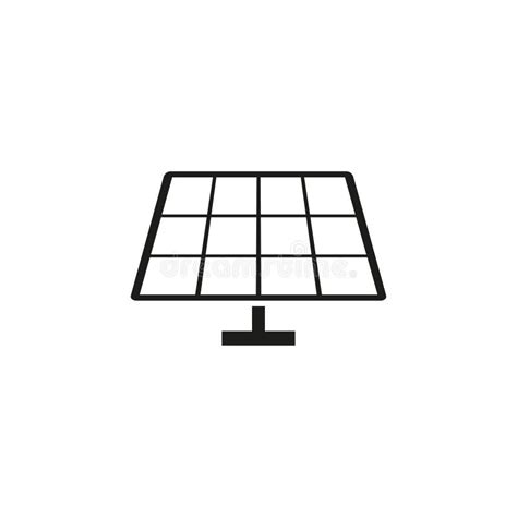 Solar Panel Icon Vector Illustration Flat Design Stock Illustration