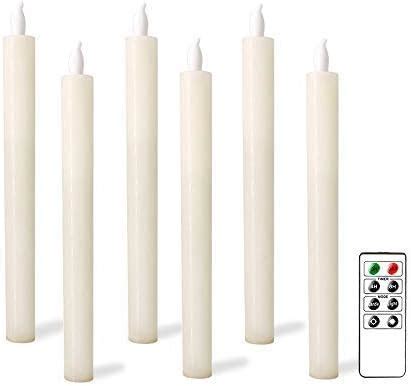 Amazon Eldnacele Flameless Flickering Taper Candles Led Taper