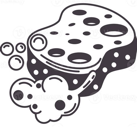 Sponge Cleaning Doodle Icon Isolated 24408404 Png