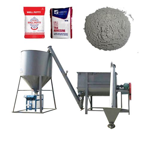 Automatic Dry Mix Mortar Production Line Ceramic Tile Adhesive Dry