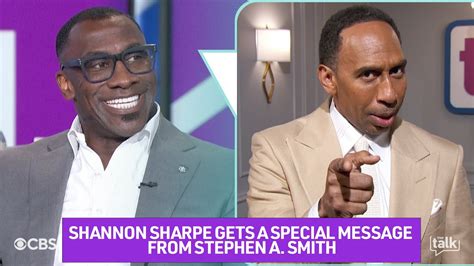 Shannon Sharpe Gets Special Message From Stephen A Smith I M Proud