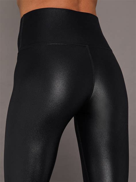 High Rise Full Length Legging In Takara Shine Black Carbon38