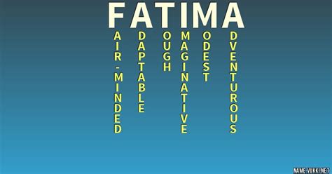 The meaning of fatima - Name meanings