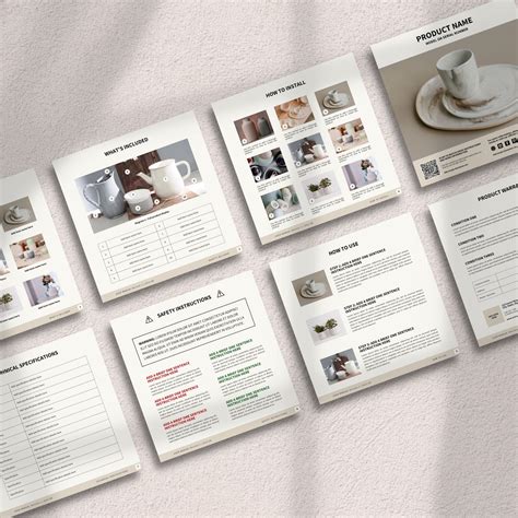 User Manual Template Product Instruction Manual Template User Guide