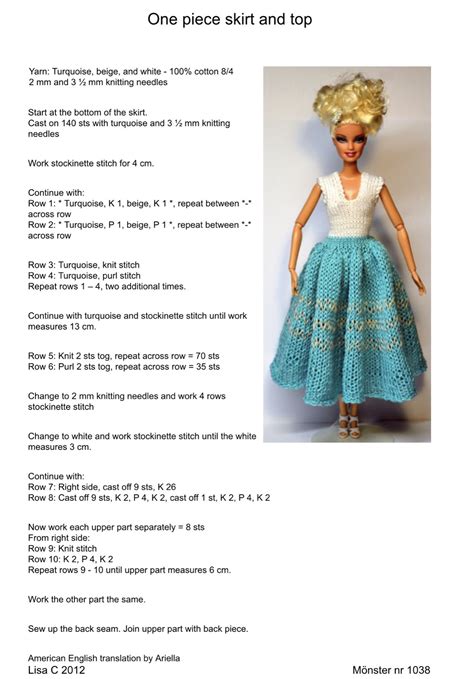 Free Barbie Knitting Patterns