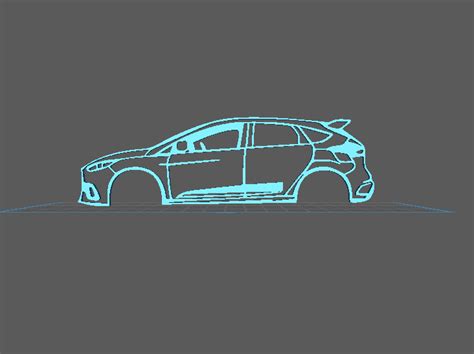 Stl File Ford Focus Rs 🚙 ・3d Printing Model To Download・cults