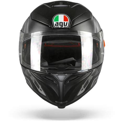 AGV K5 S Max Vision Tornado Matt Black Silver Full Face Helmet