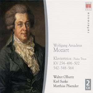 Wolfgang Amadeus Mozart W A Piano Trios Nos 1 3 4 5 6