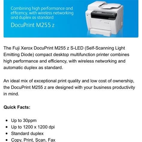 SG50 PROMO Brand New Fuji Xerox Docuprint M255Z Printer B W