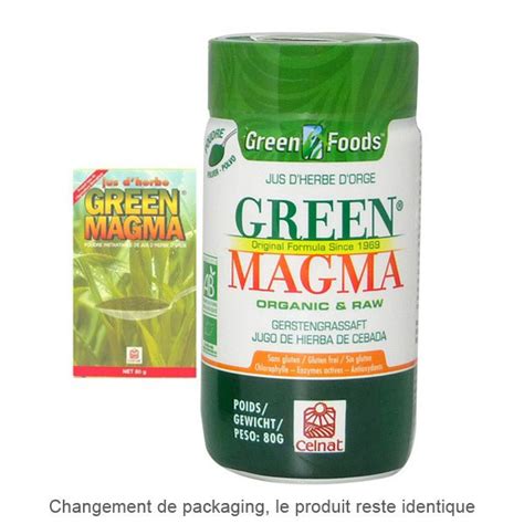 Green Magma Jus Dherbe Dorge En Poudre X 80g Celnat Acheter Sur