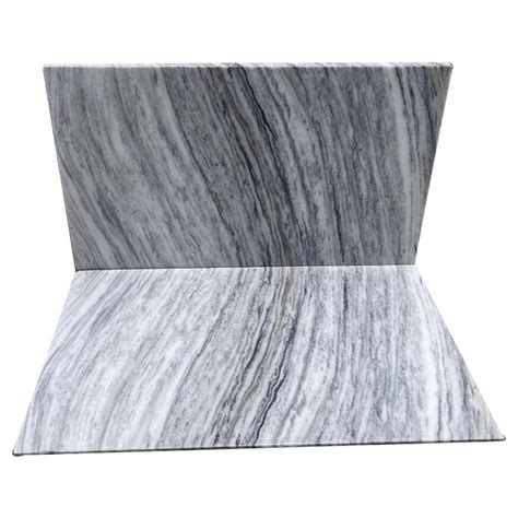 White And Gray Makrana Dungri Marble Slab For Countertops Thickness