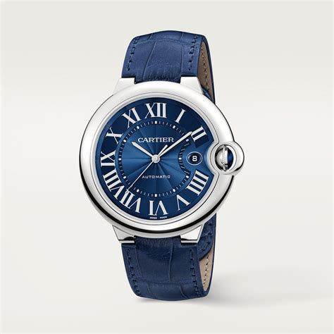 Crwsbb0027 Montre Ballon Bleu De Cartier 42 Mm Acier Cuir Cartier