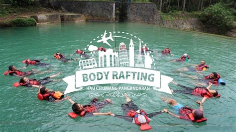 BODY RAFTING LOMPAT DARI TEBING MENELUSURI SUNGAI CITUMANG GREEN