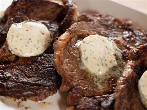 Rib Eye Steaks With Cowboy Butter Recipe Ree Drummond Food Network