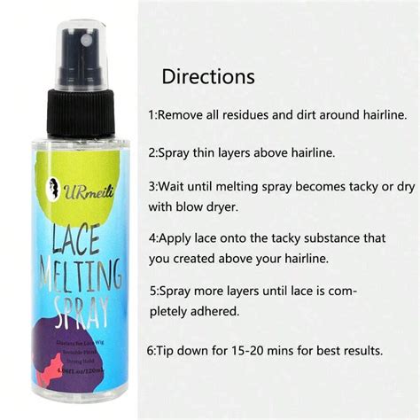 Ml Lace Melting And Holding Spray Glue Less Hair Adhesive For Wigs