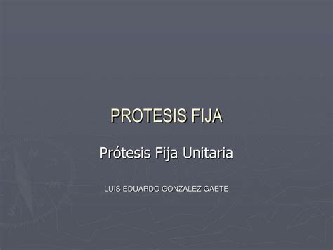 Prótesis Fija Unitaria Catalina Gonzalez uDocz