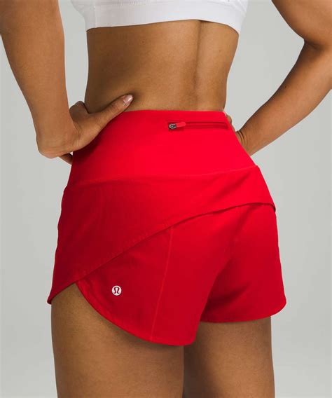 Lululemon Speed Up High Rise Short 25 Dark Red Lulu Fanatics