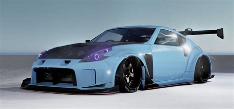 Nissan 370z Varis Wide Body Model 3D Model Nissan 370z Nissan