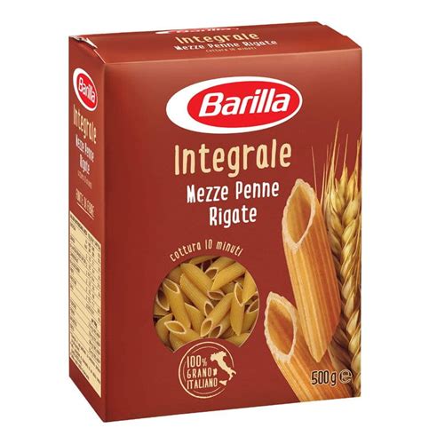 Barilla Mezze Penne Rigate Integrale Makaron Pełnoziarnisty rurki