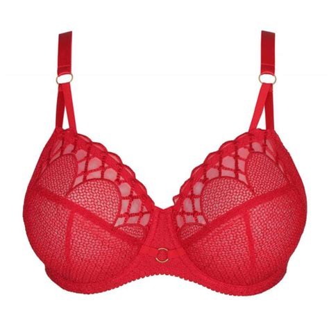 Soutien Gorge Embo Tant Armatures Broderie Fantaisies Rouge Prima