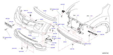 Nissan Altima Bumper Impact Absorber Front 62090 1KM0A Genuine