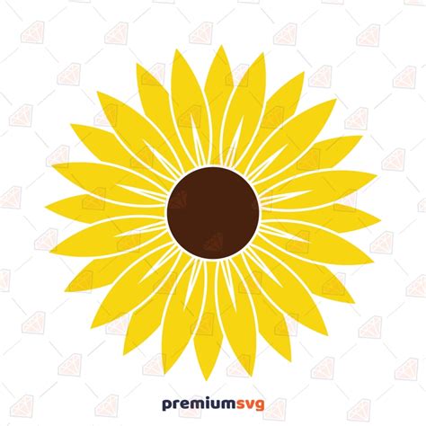 Yellow Sunflower Bundle SVG Cut Files PremiumSVG