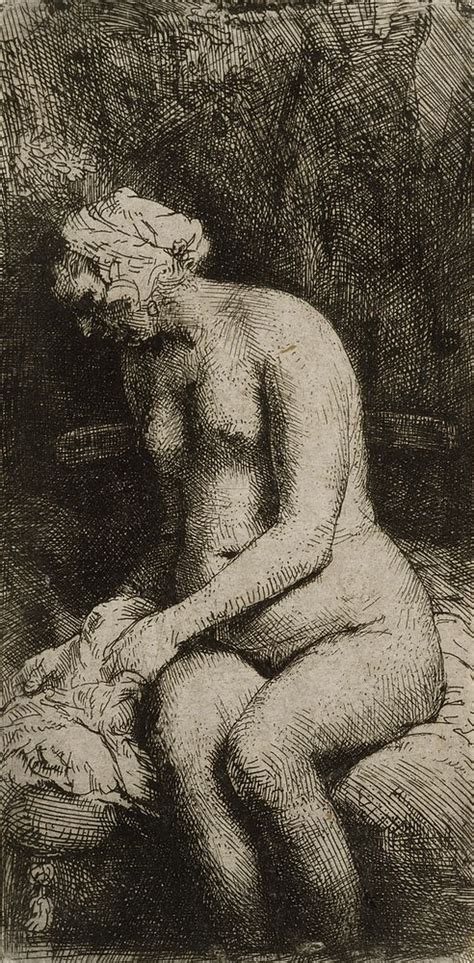 Seated Nude 1658 By Rembrandt Free Photo Illustration Rawpixel