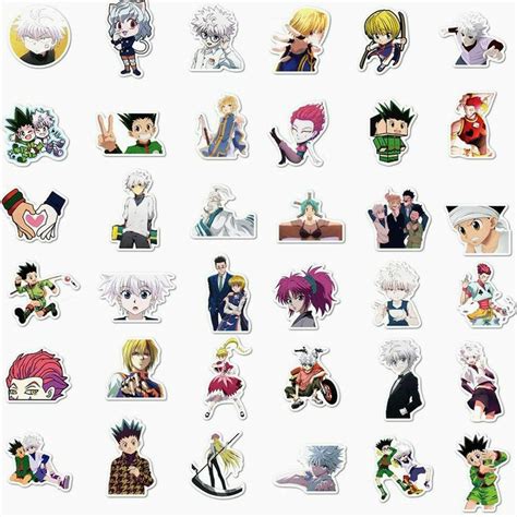 Hunter Stickers Hunterxhunter Anime Manga Stickers Famous Etsy